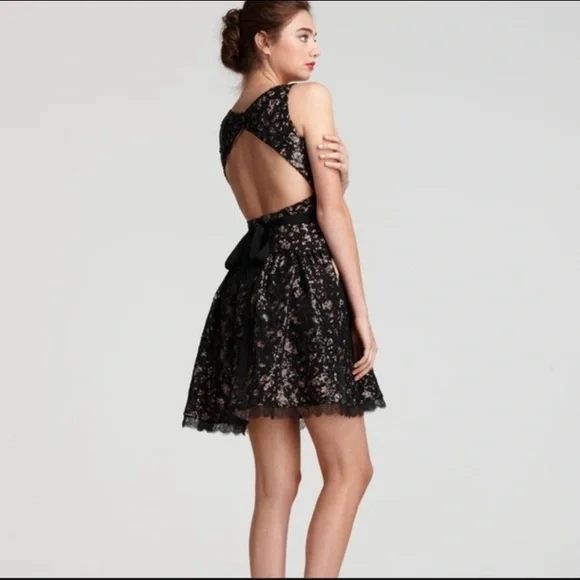 bcbg sequin dress black Bcbgmaxazria Puff Sleeve Mini Dress, Black / 6 main image 0